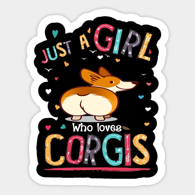 Just A Girl Who Loves Corgi (69) Sticker by Darioz